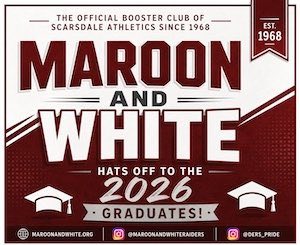 Maroon and White Graduation Ad