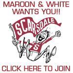 Maroon and White