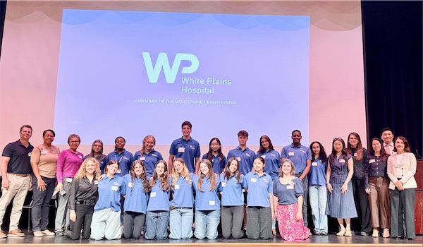 Members of the White Plains Hospital medical team and Junior Leadership Council