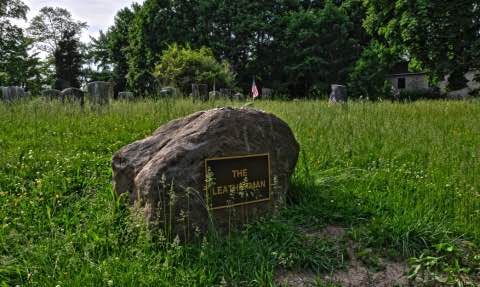 Gravestone of the Leatherman